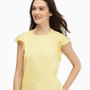 NWT Kate Spade Flutter Sleeve Tee